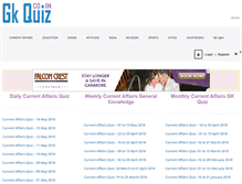 Tablet Screenshot of gkquiz.co.in